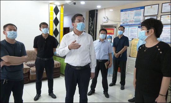 市委书记李明政督导常态化疫情防控工作-新乐市-石家庄市人民政府
