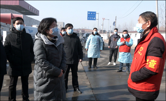 1月26日,市委书记郭建亭深入承安镇,大岳镇,正莫镇就疫情防控工作进行